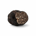 Cuatro trufas negras lisas frescas de Tuber macrosporum seleccionadas para uso culinario de categoría B
