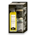 Set de regalo Trío de trufas gourmet Sacchi Tartufi con condimento premium de trufa blanca