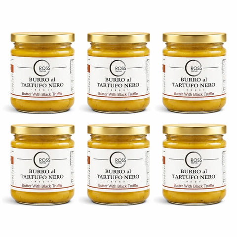 Twelve 160 g jars of Black Truffle Butter with 6% Tuber aestivum
