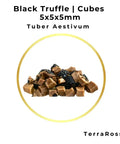 Black truffle cubes in brine, 5x5x5 size, premium black truffle product
