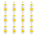 Paquete de 16 botellas de plástico transparente con aceite de oliva virgen extra de color amarillo dorado infusionado con trufa negra
