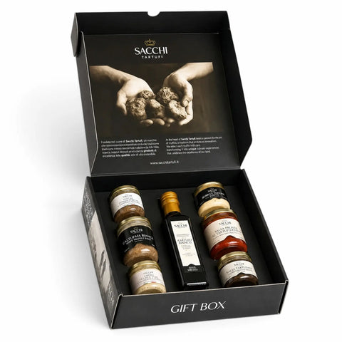Caja regalo de lujo con trufas – Siete productos gourmet