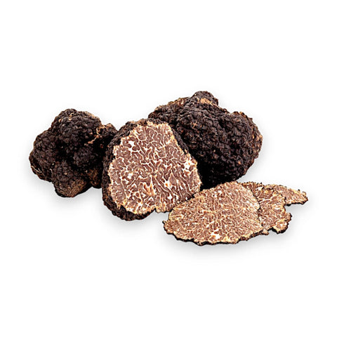 showing picture of fresh autumn truffle sliced