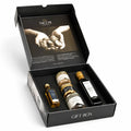 Caja regalo de trufa vanity que contiene cinco productos italianos con sabor a trufa blanca y negra