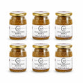 Seis tarros 500 g de salsa Tartufata Blanca a base de champiñones con 2% Tuber borchii